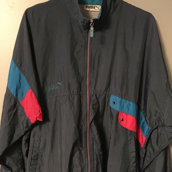 💥SOLD💥 Vintage 90’s Puma Windbreaker Jacket (L) - Picture 2 of 4